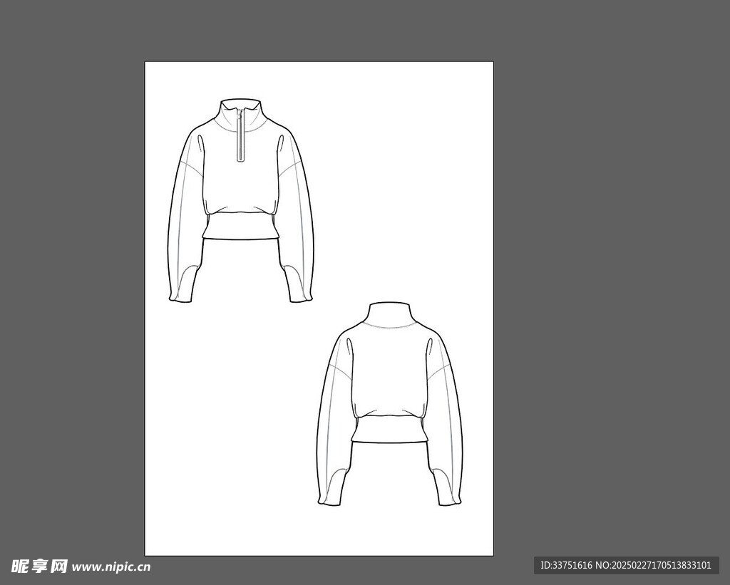 服装款式矢量图