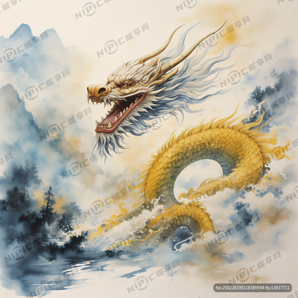 龙在空中 俯视大地