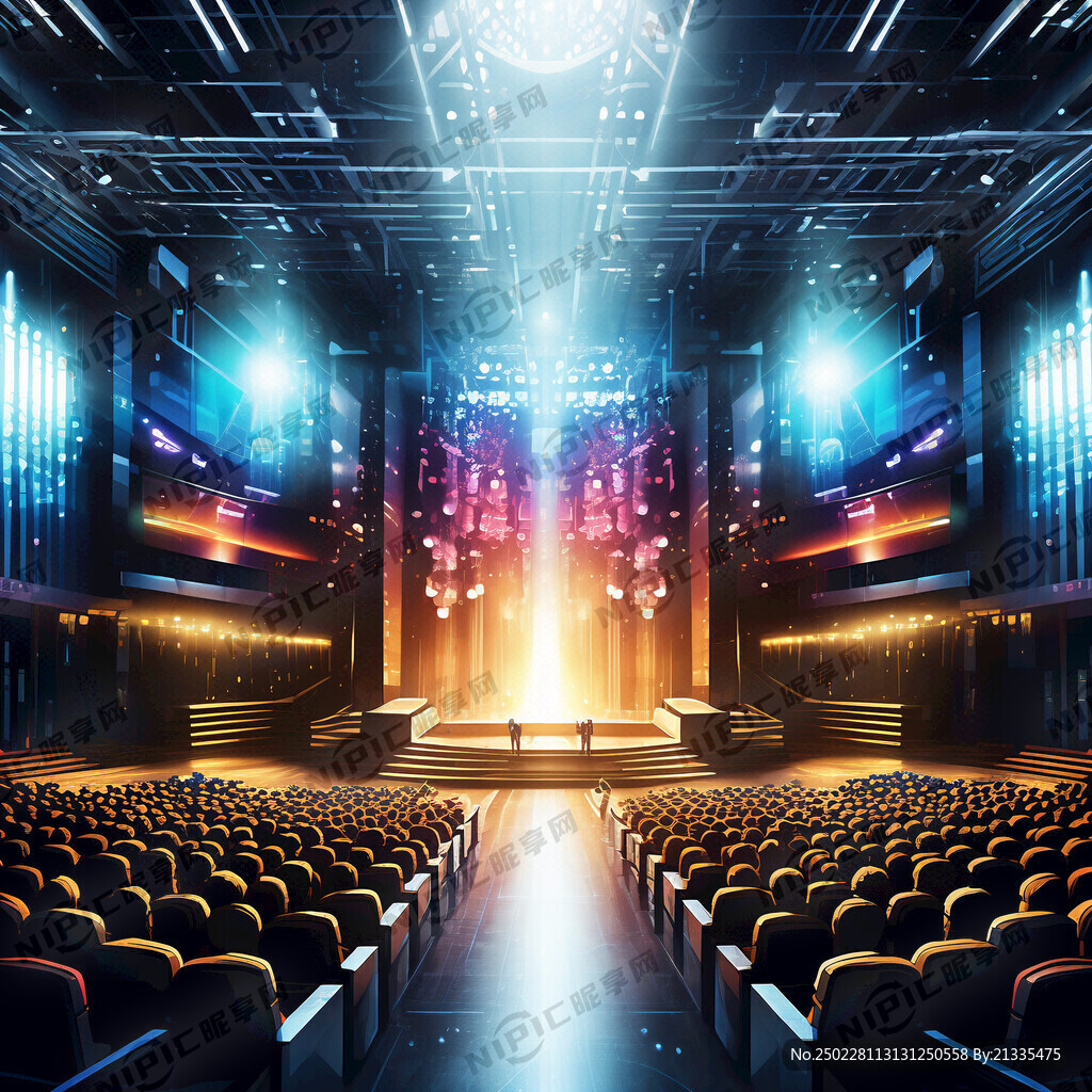 报告厅背景墙 发光字 底板