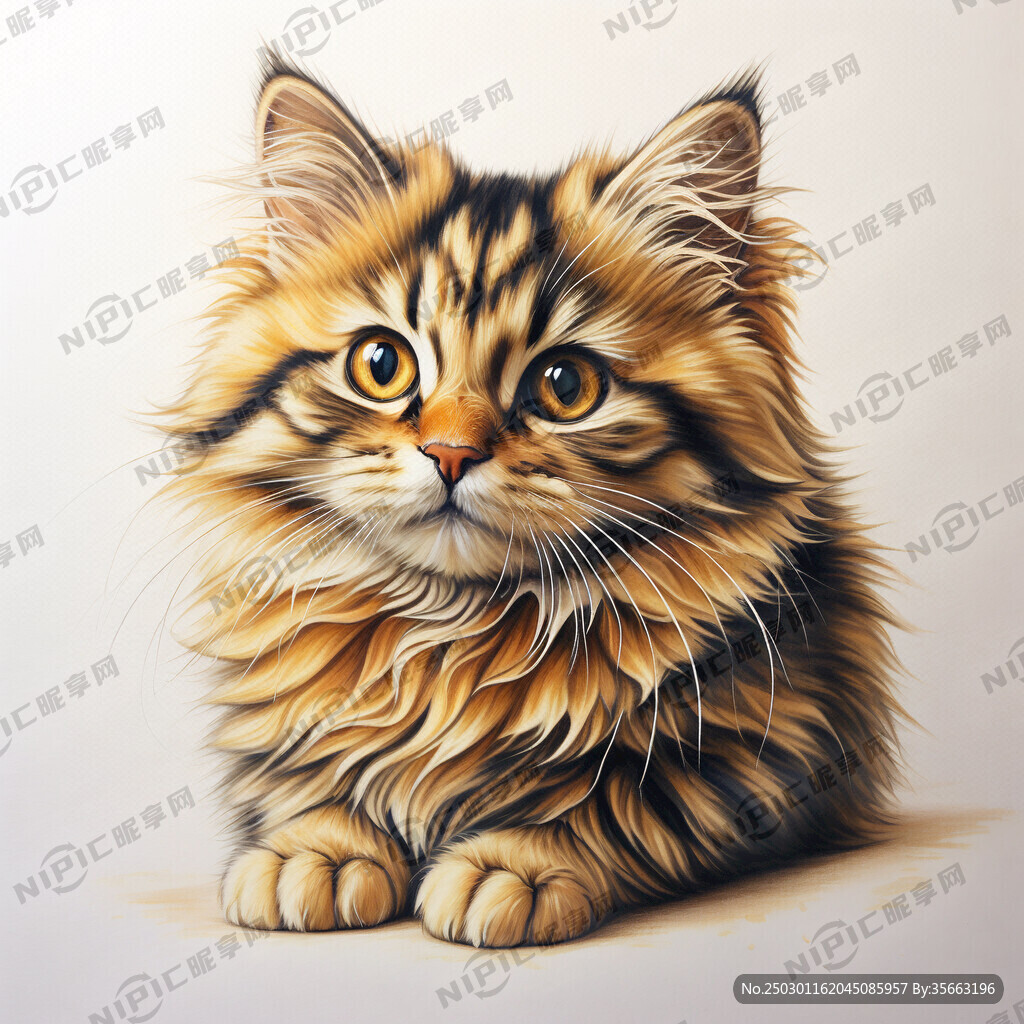 一只有着奶油金渐层、眼睛是琥珀