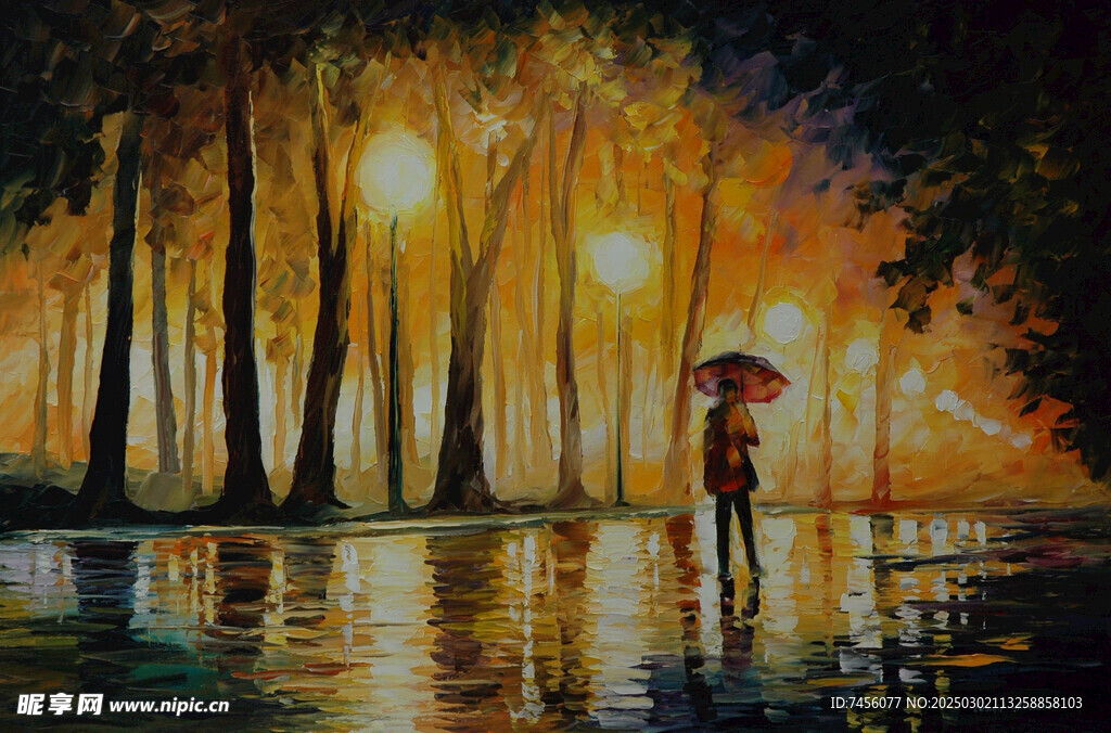 里奥纳水彩风景画油画