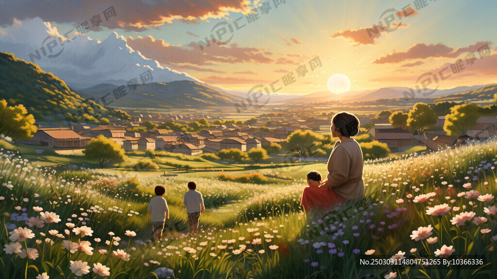 平原草地 植物丰茂的春天 