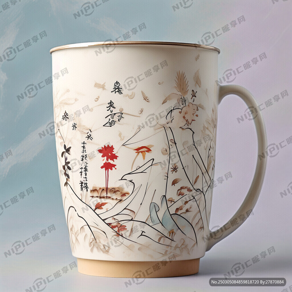 国潮中国风图片 用于奶茶杯上