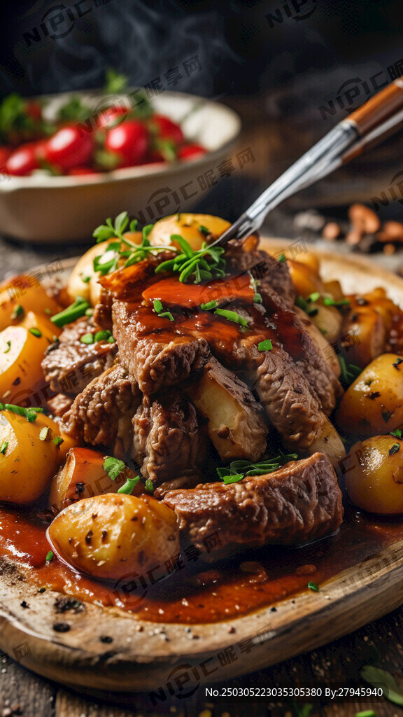 土豆烧牛排