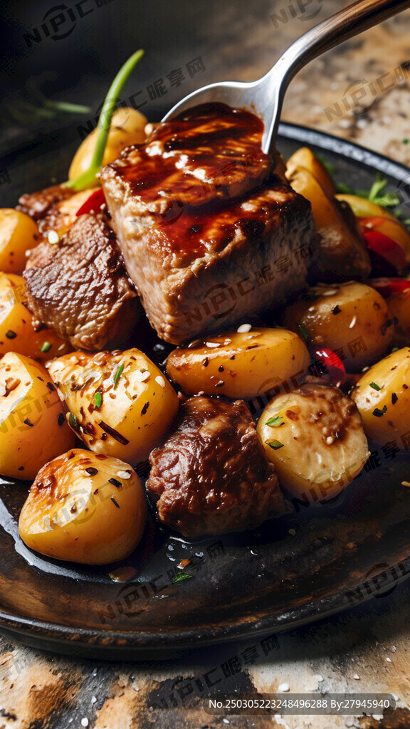 土豆烧牛排古