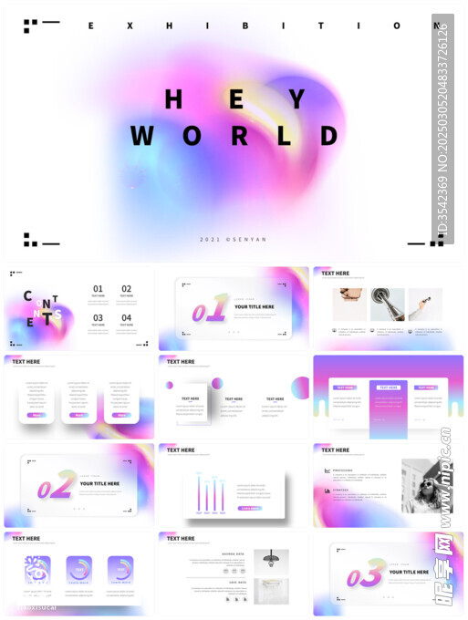 个人简介作品集PPT图片