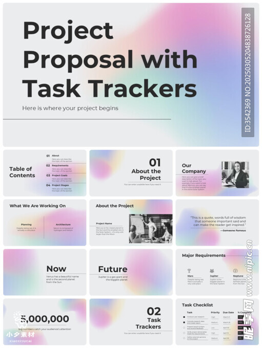 个人简介作品集PPT图片
