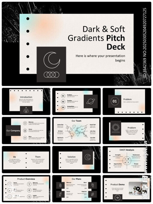 个人简介作品集PPT图片