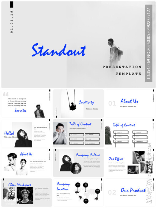 个人简介作品集PPT图片