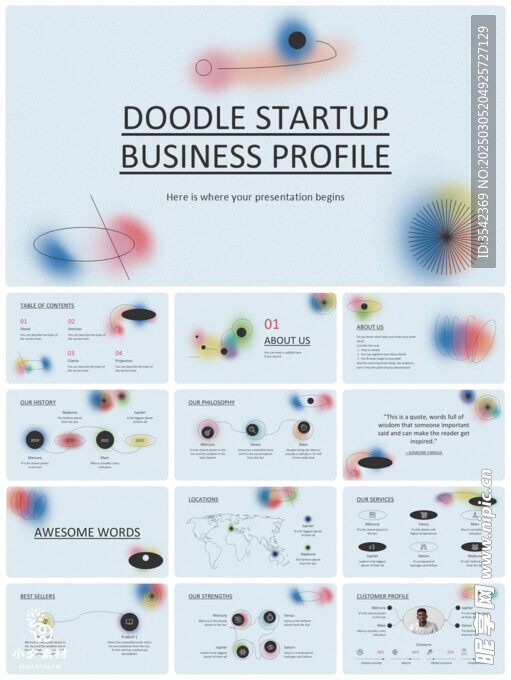 个人简介作品集PPT图片