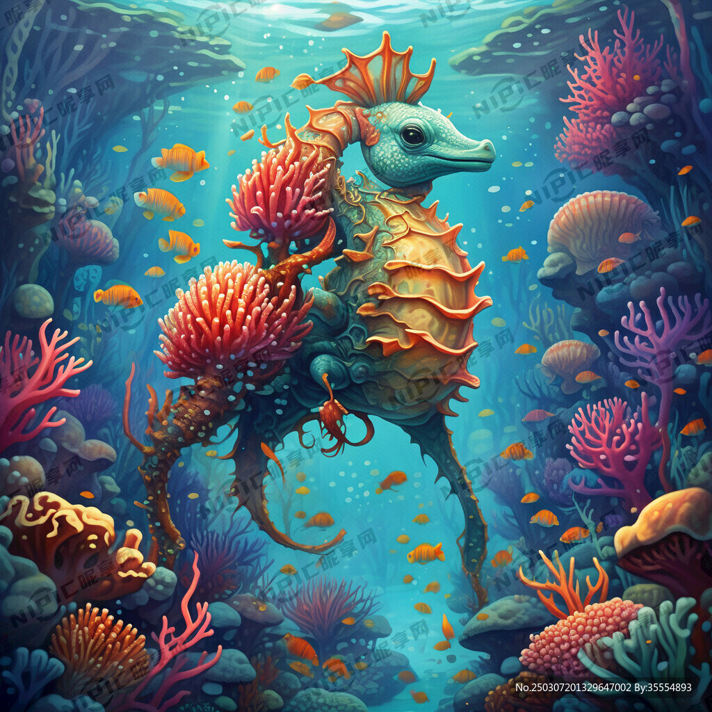 在那片五彩斑斓、如梦如幻的海底