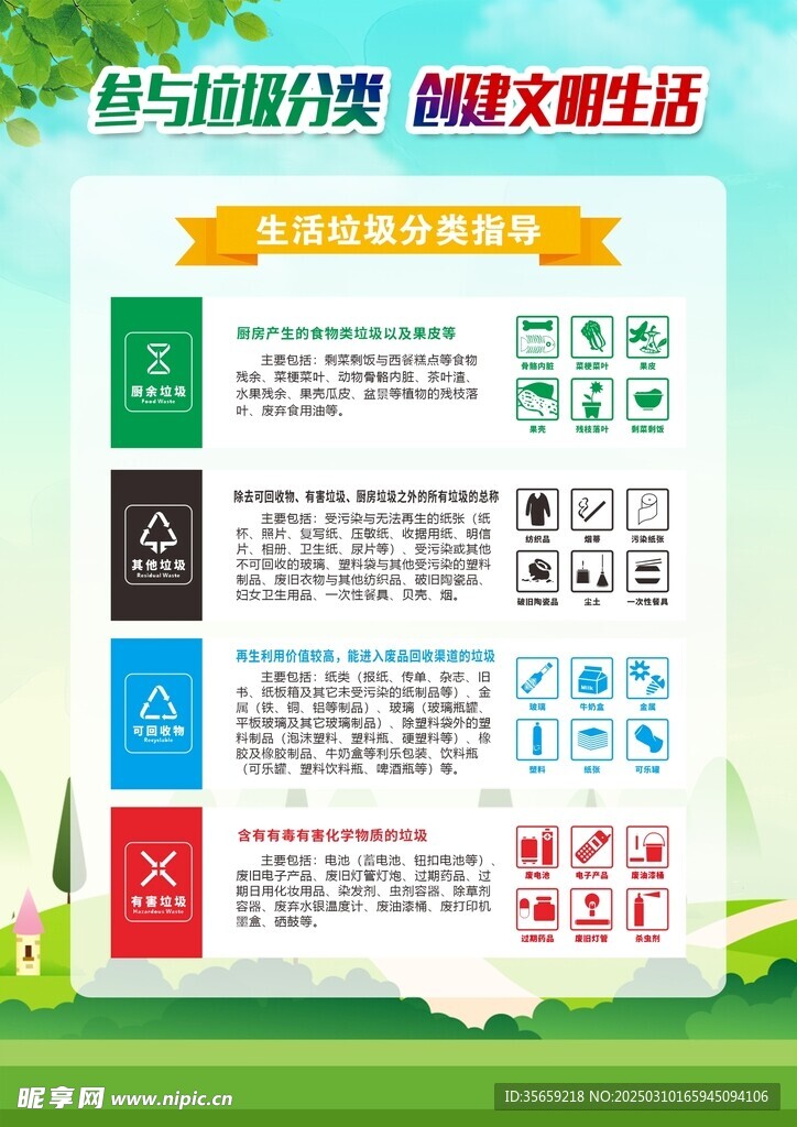 垃圾分类海报