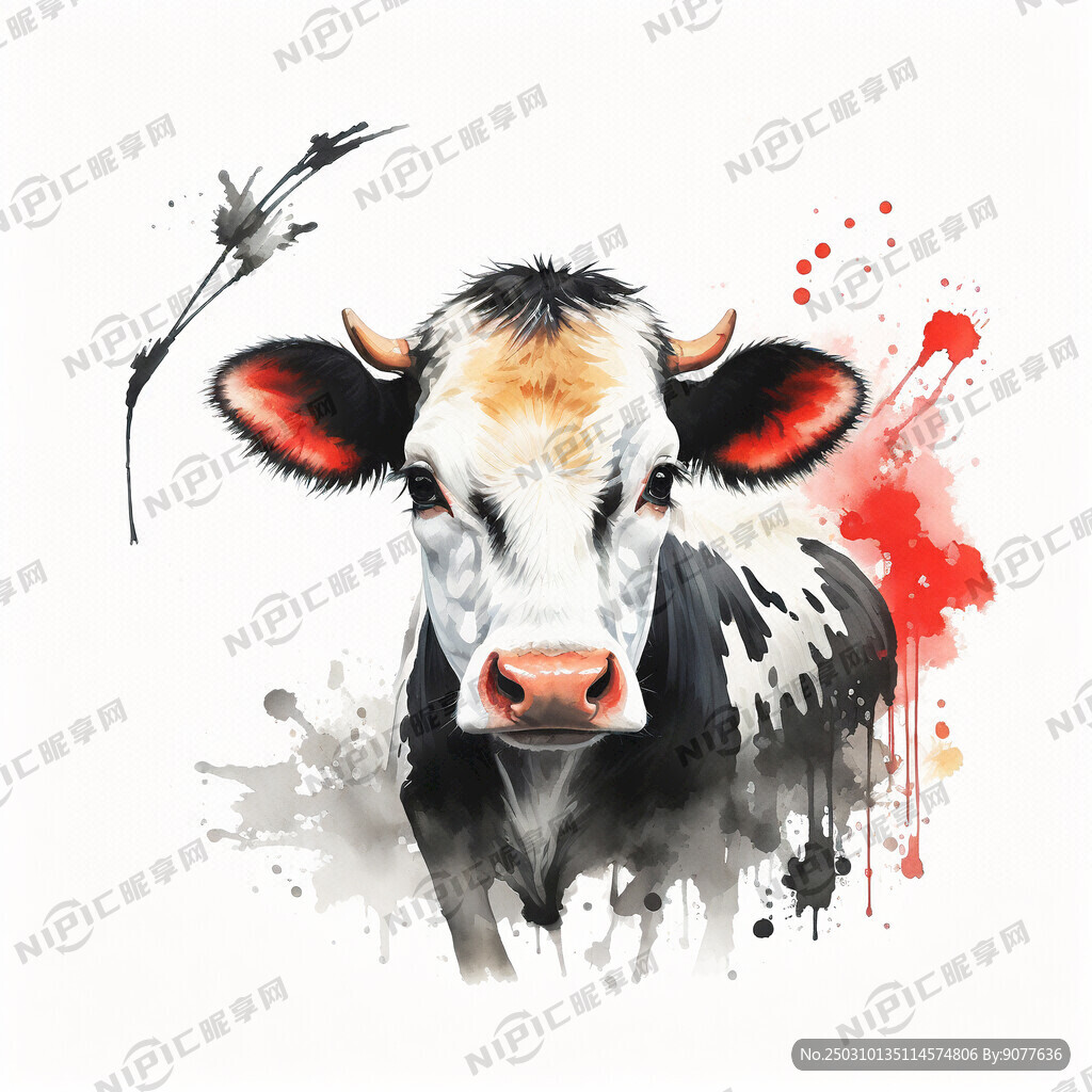 中国风 创意奶牛