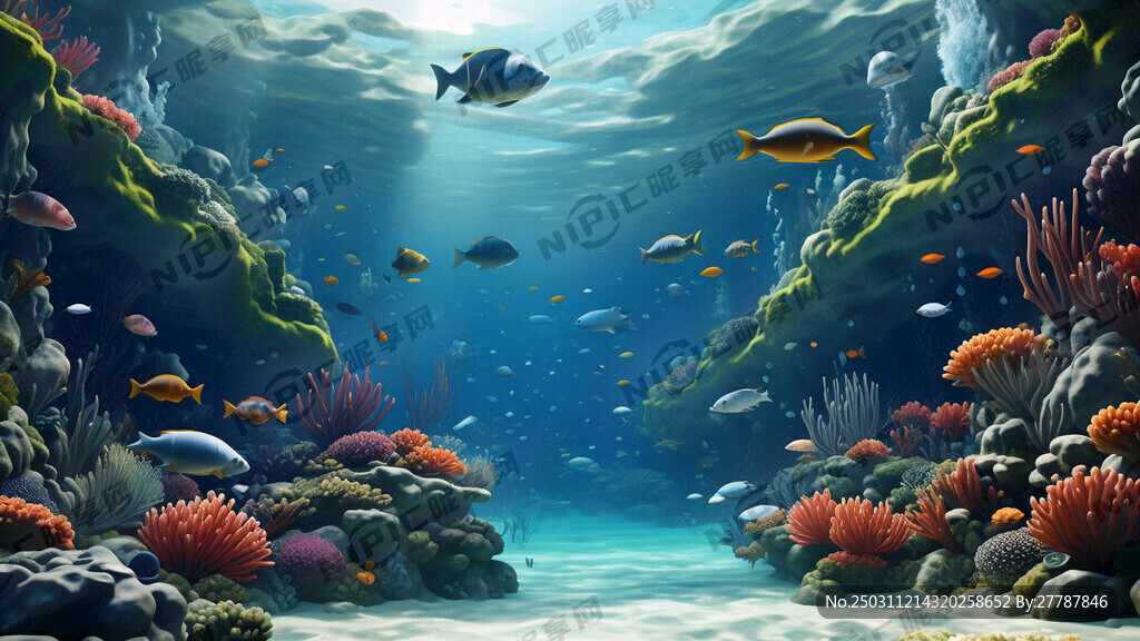 海底世界3d立体背景