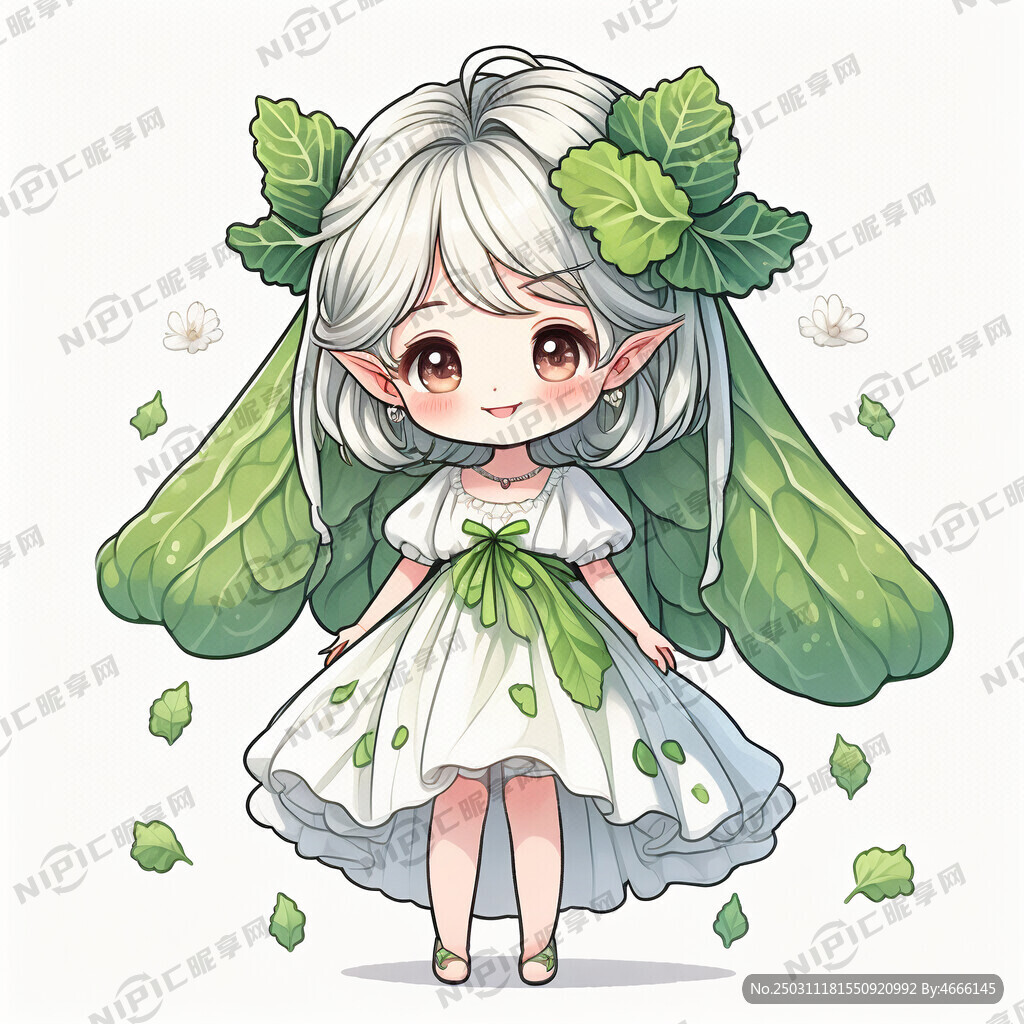 可爱小仙女 白菜叶裙子