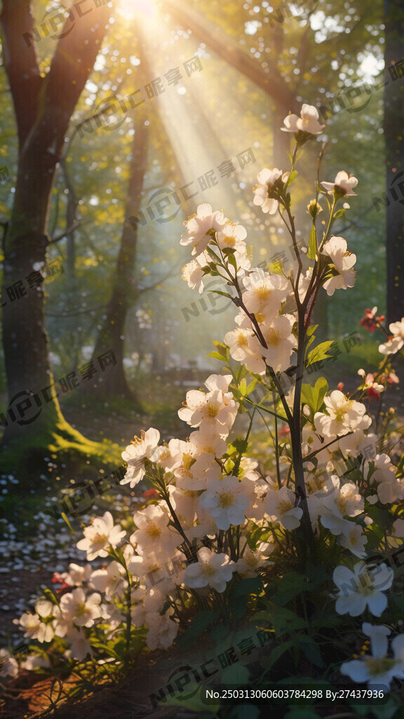 春天 阳光明媚 百花盛开