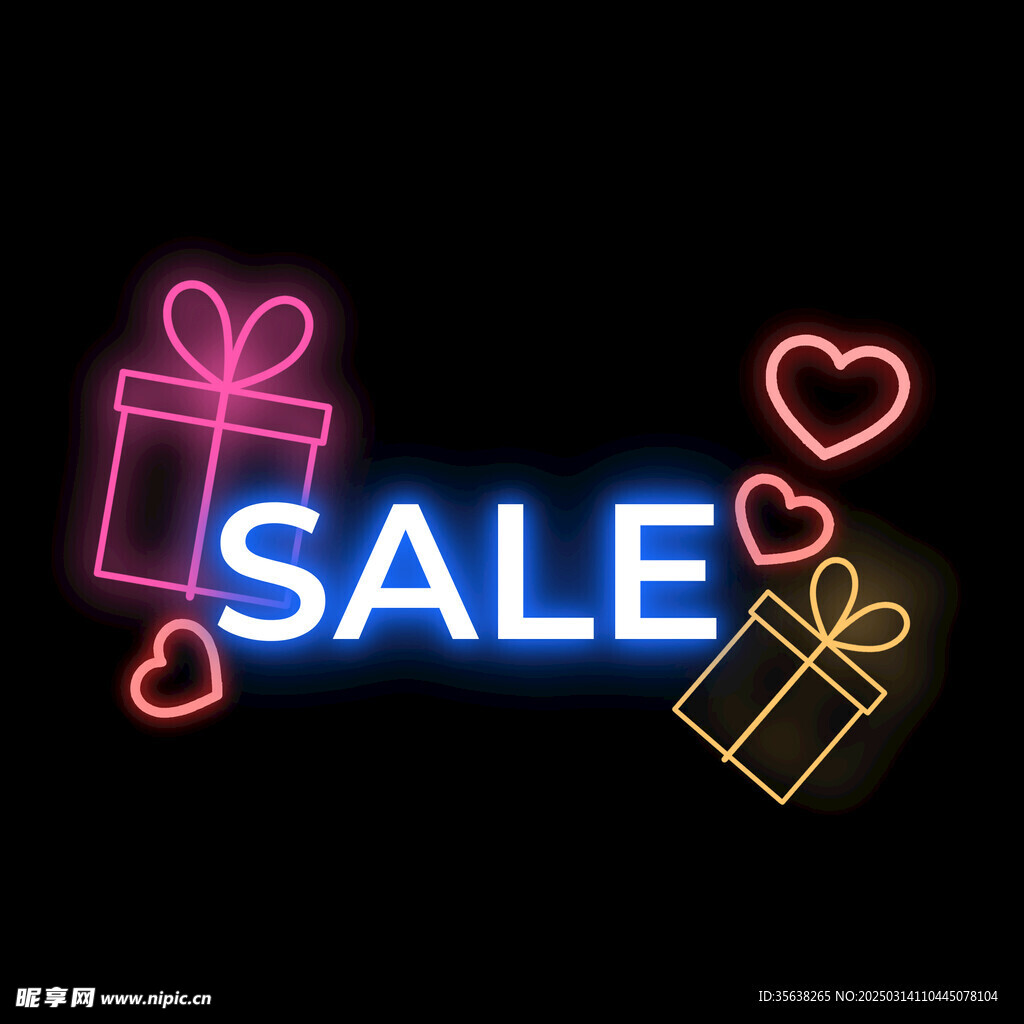 情人节霓虹灯