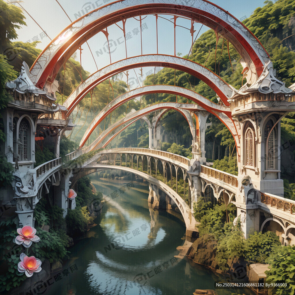 适合旅游景区、10米天桥、拱形