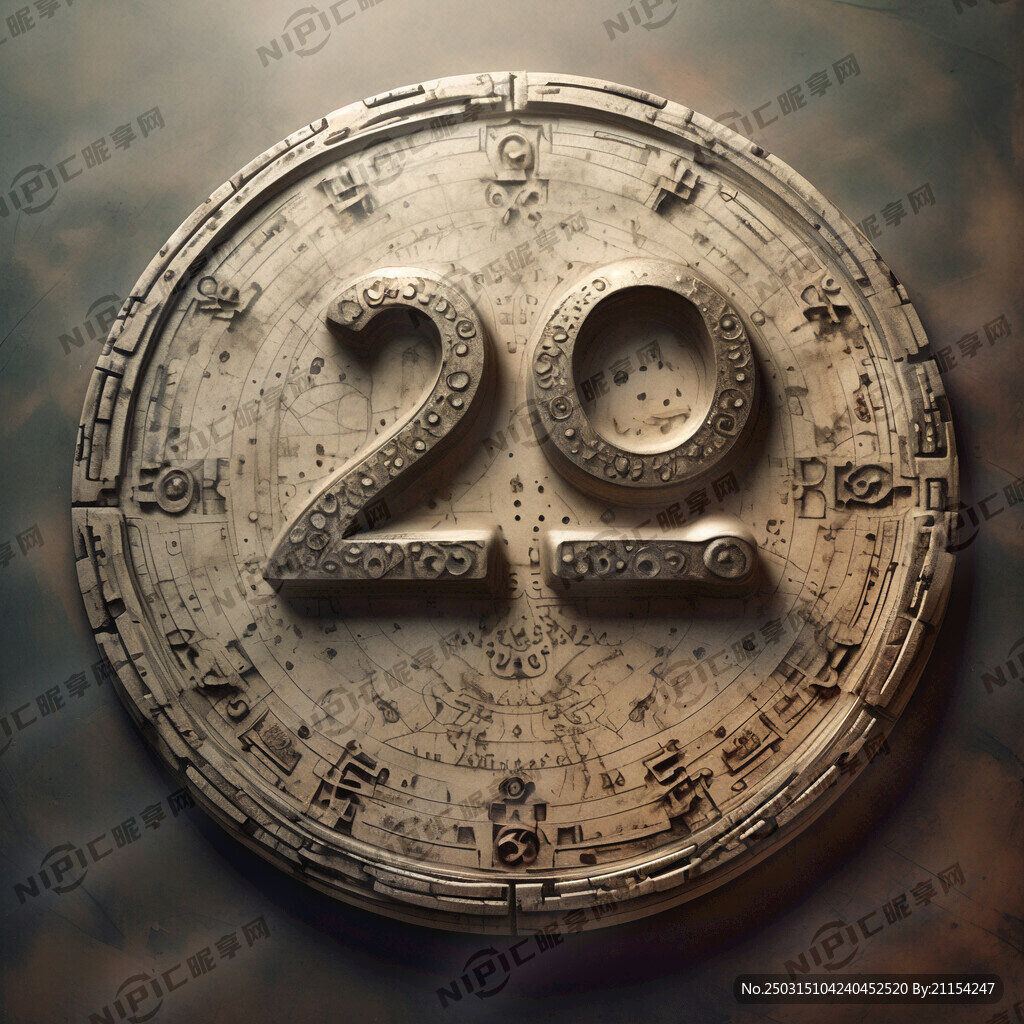 用阿拉伯数字0952做一个图形