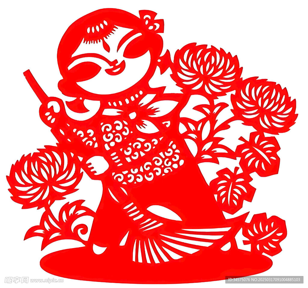 劳动节剪纸文化