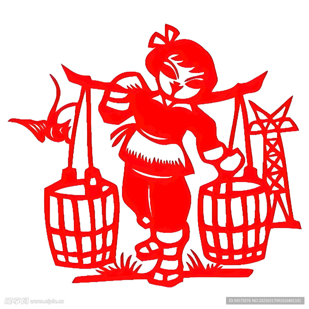 劳动节剪纸文化