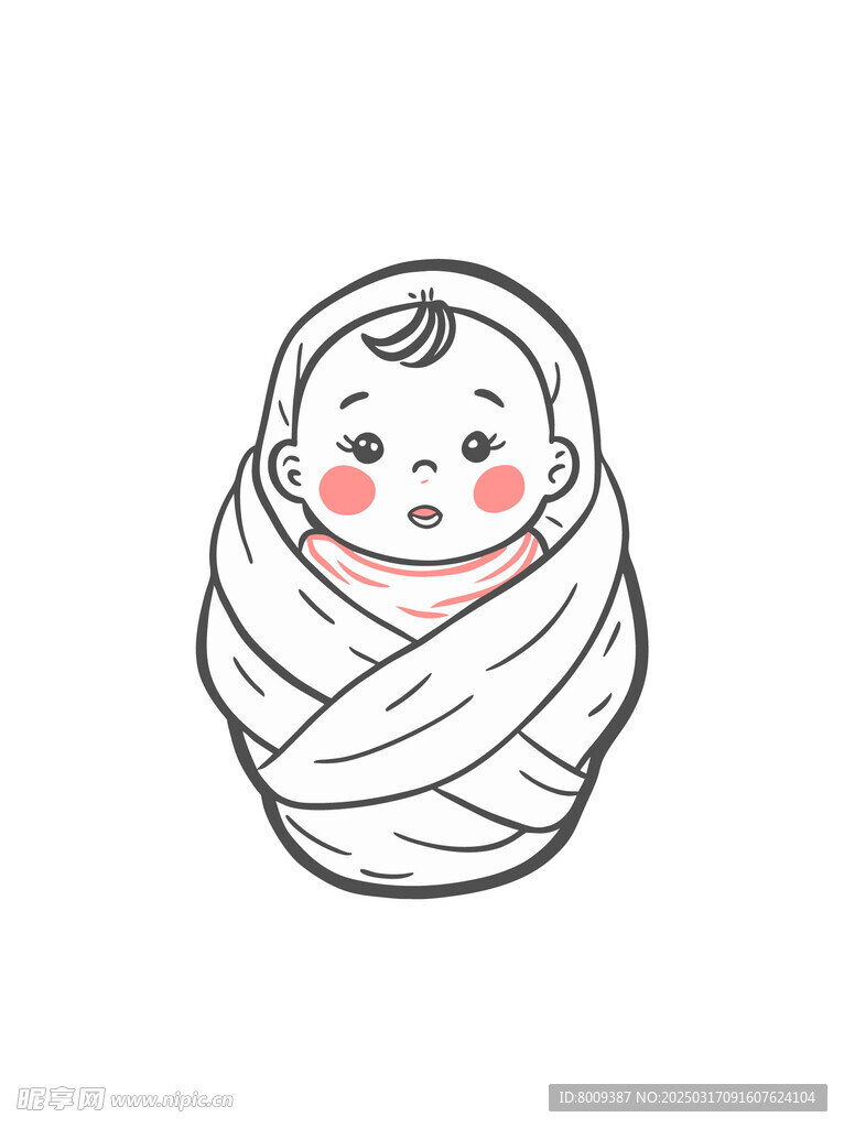 可爱宝宝插画