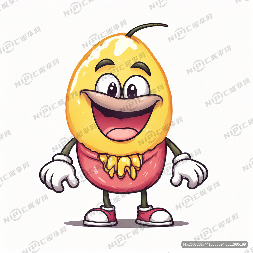 卡通大米粒人物