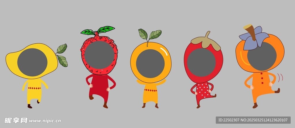 卡通水果照相框