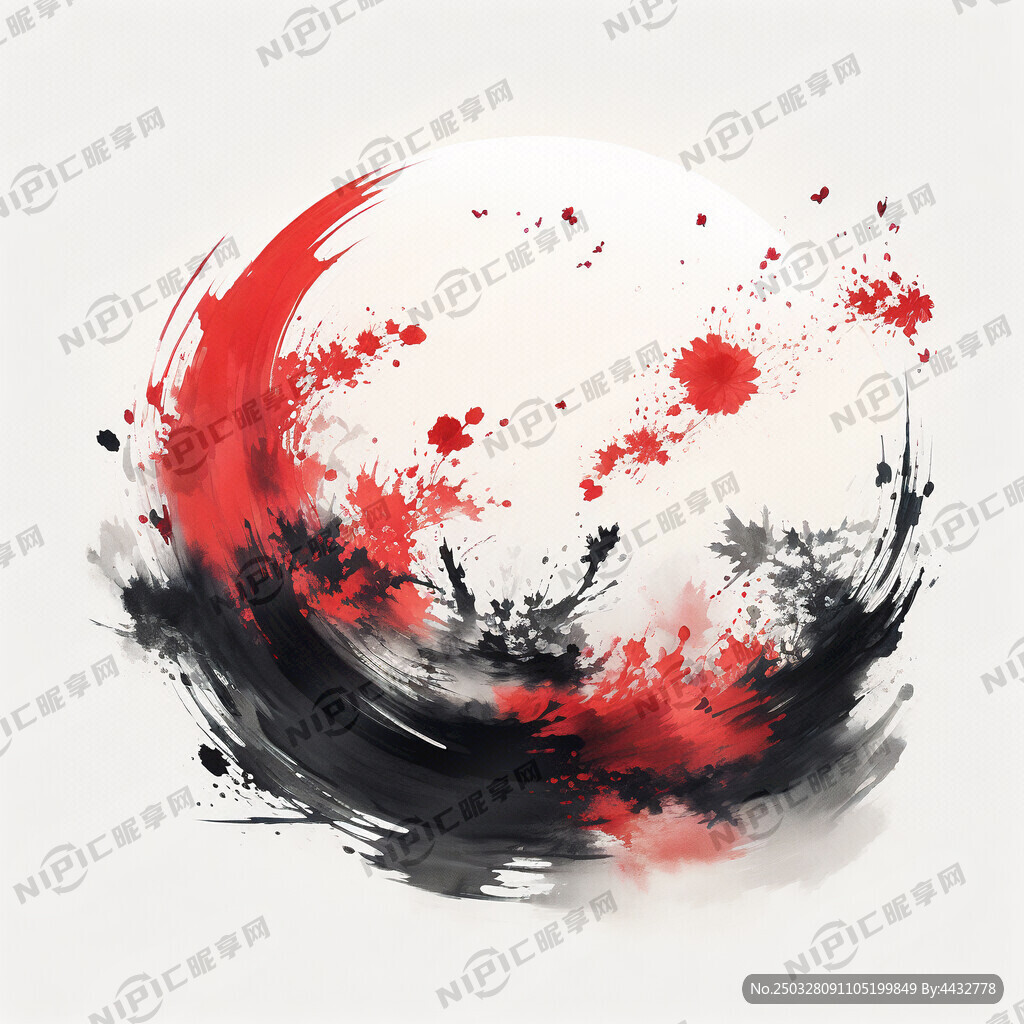 节约用水 团扇画面