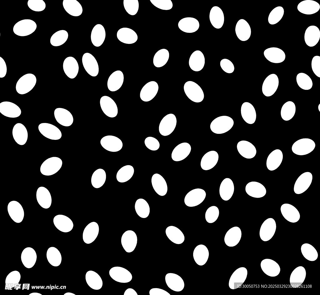 黑白波点豹点