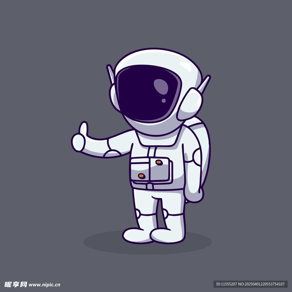 竖起大拇指的宇航员