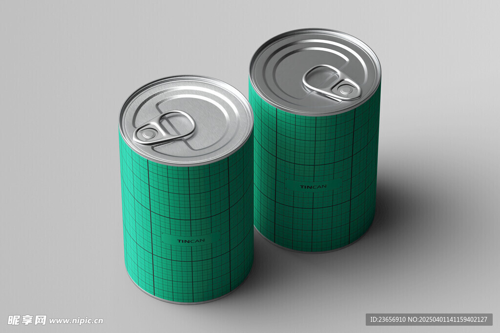 锡罐罐头盒装模型样机 