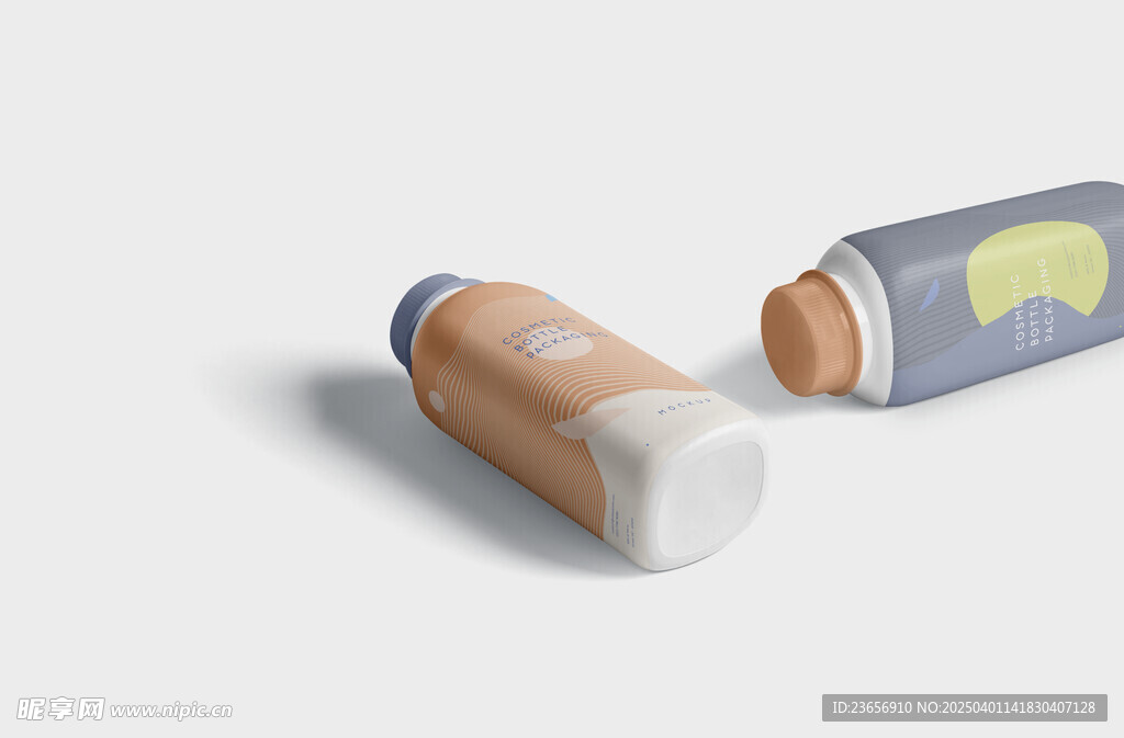 写实塑料品牌瓶装样机 