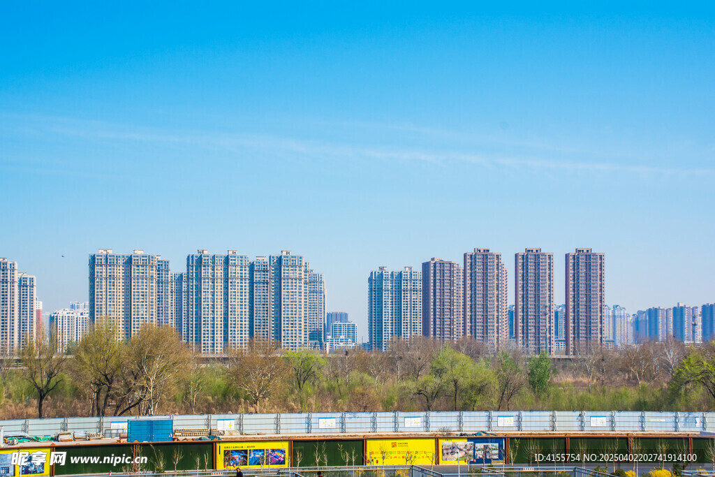 现代化城市天际线景观