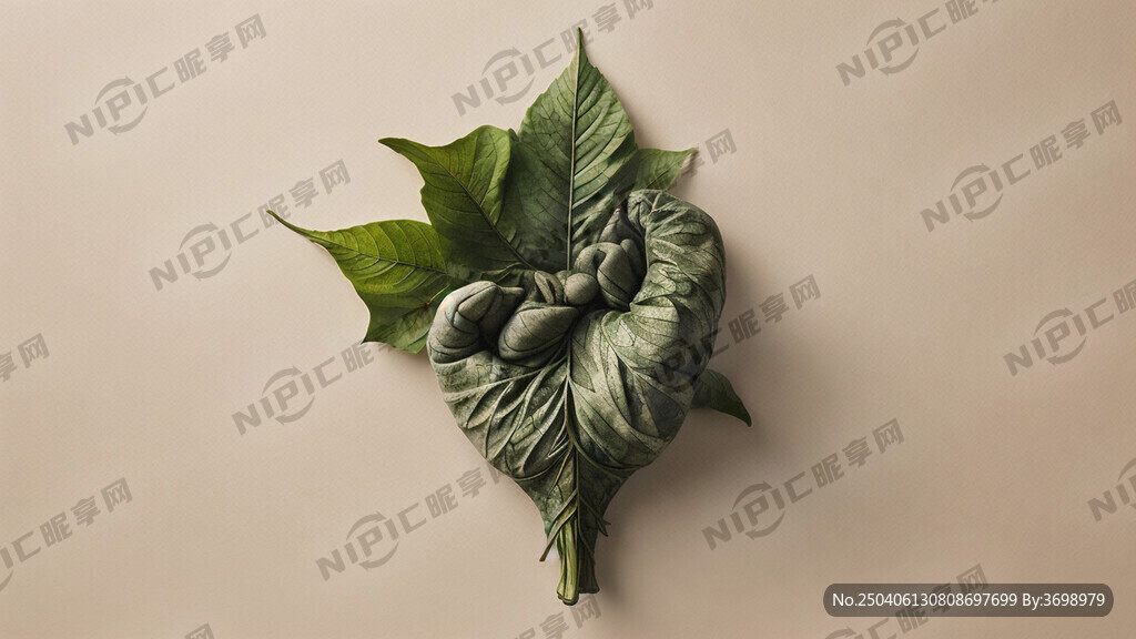 素材是一片叶子