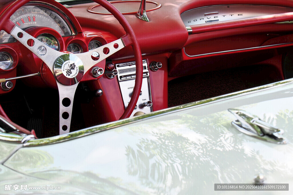 古董跑车方向盘