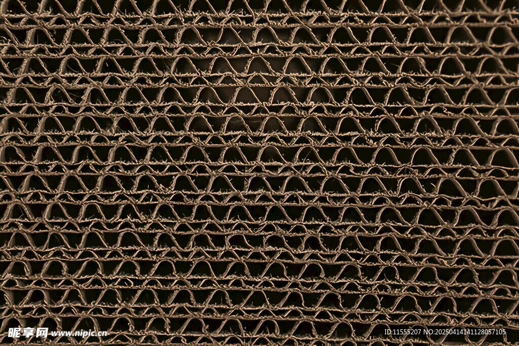 牛皮纸箱瓦楞纸高清素材图