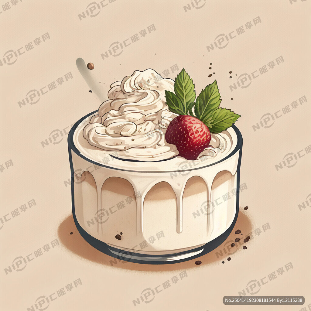 生成一张奶皮子酸奶的海报