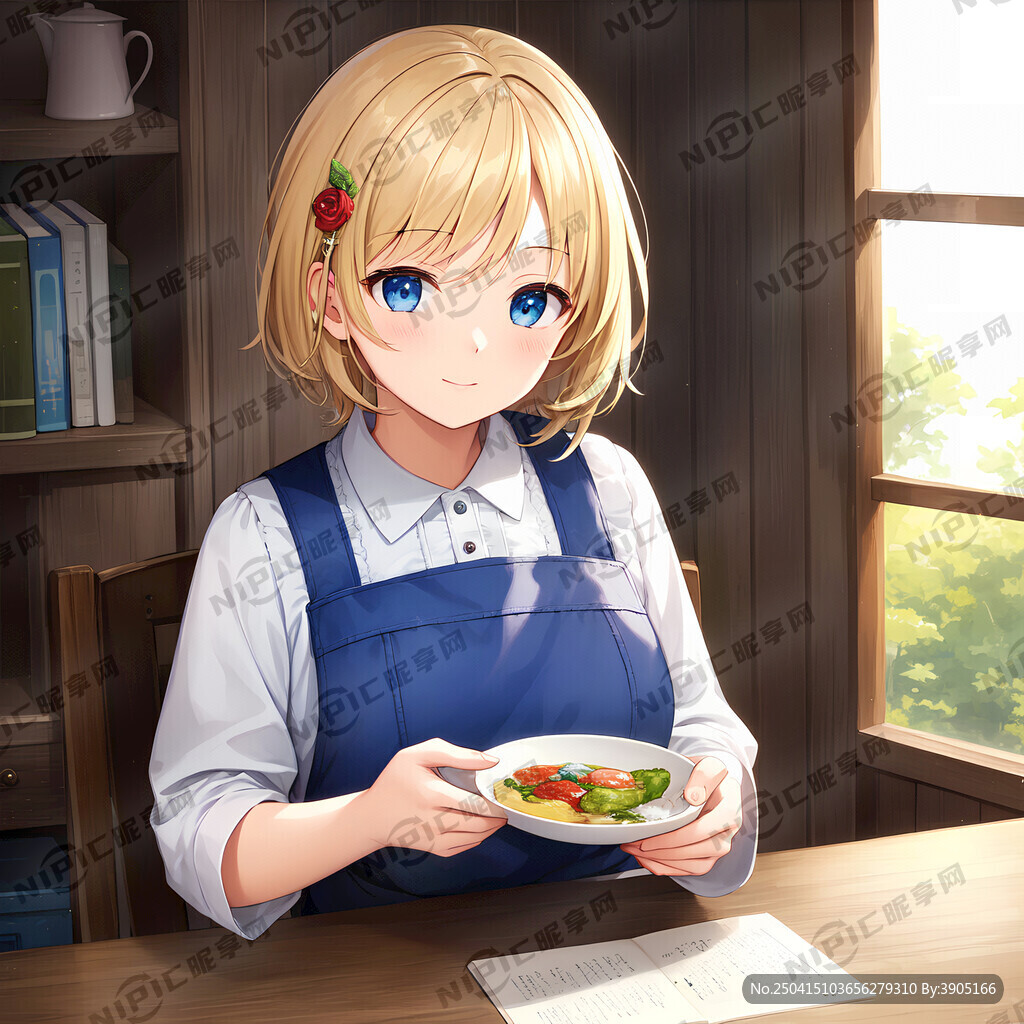 系着围裙的老奶奶 圆脸 慈祥