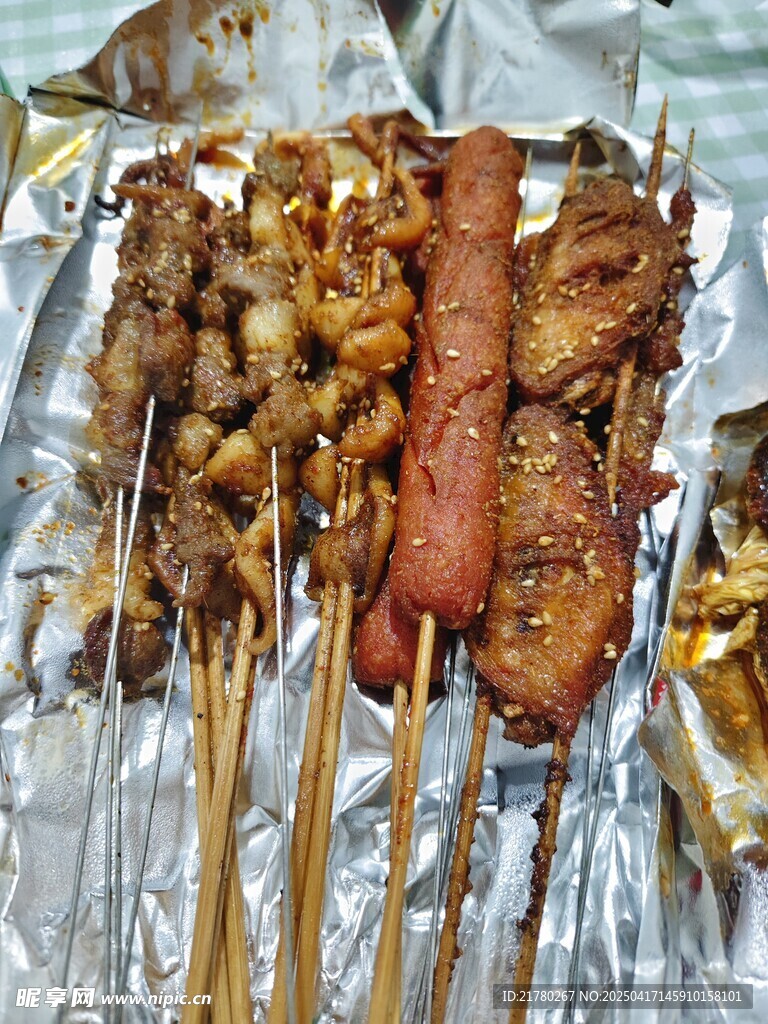 多样烧烤串