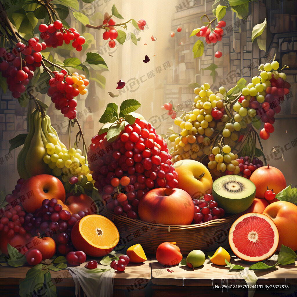 水果做背景 生成文案