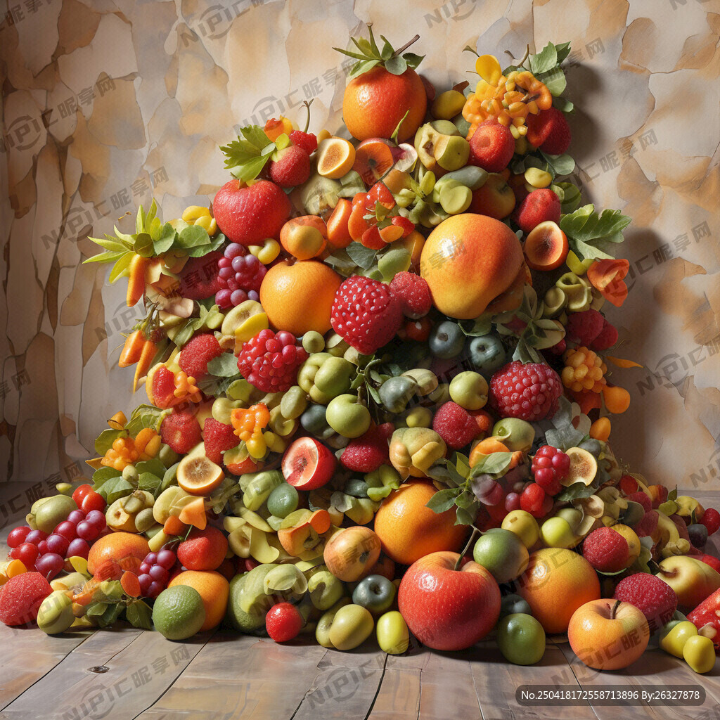 新鲜水果背景墙