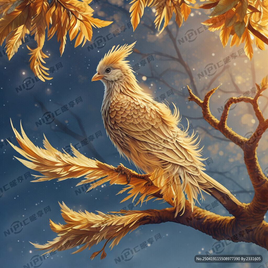 一只雏凤 在树上 小时候雏凤