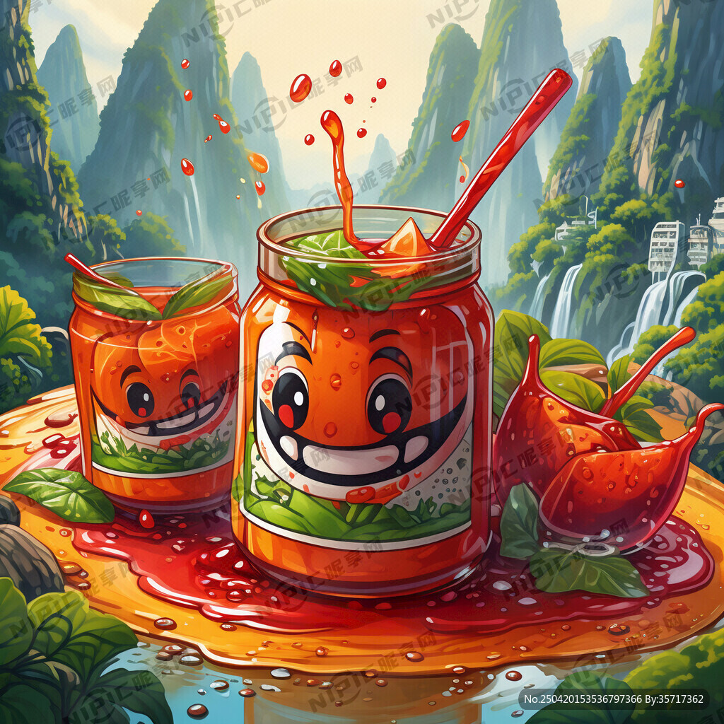 背景为广西美丽的山水风光