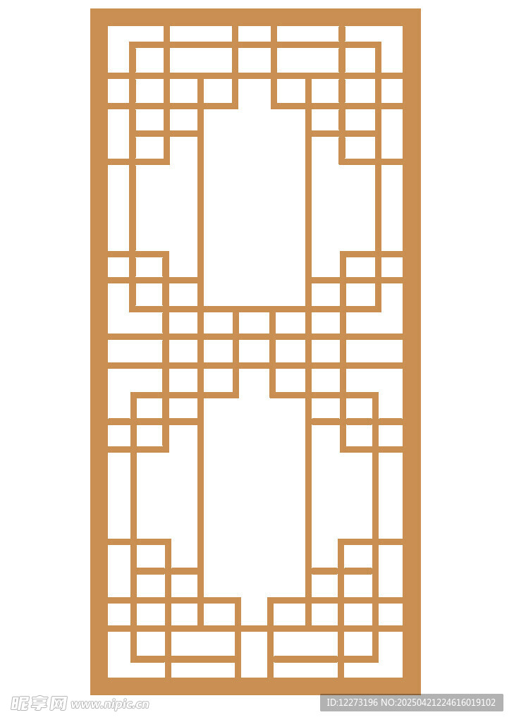 中式古典木质窗棂图案