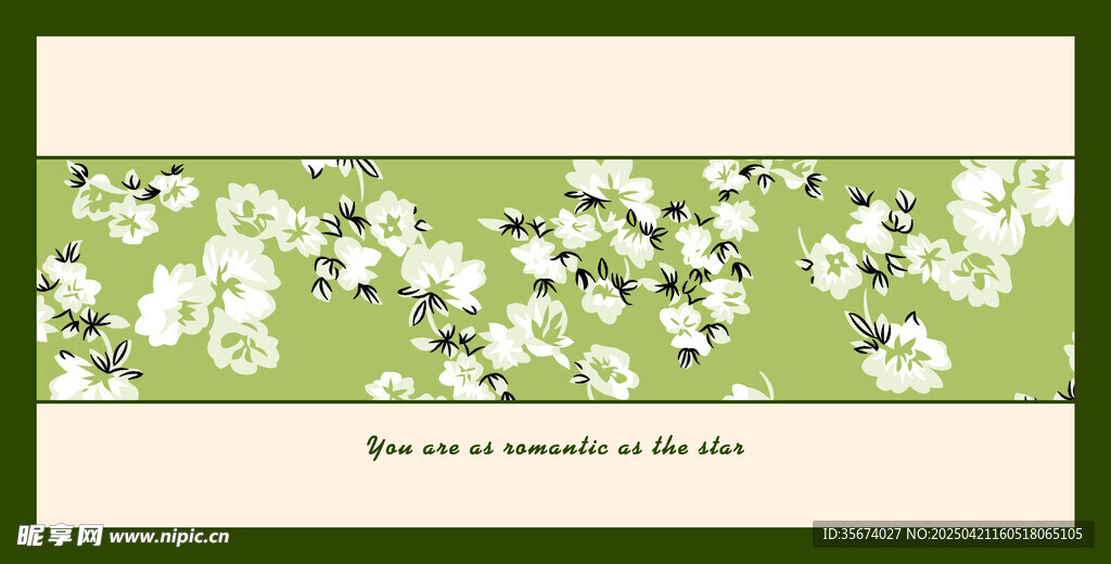 春日繁花横幅图