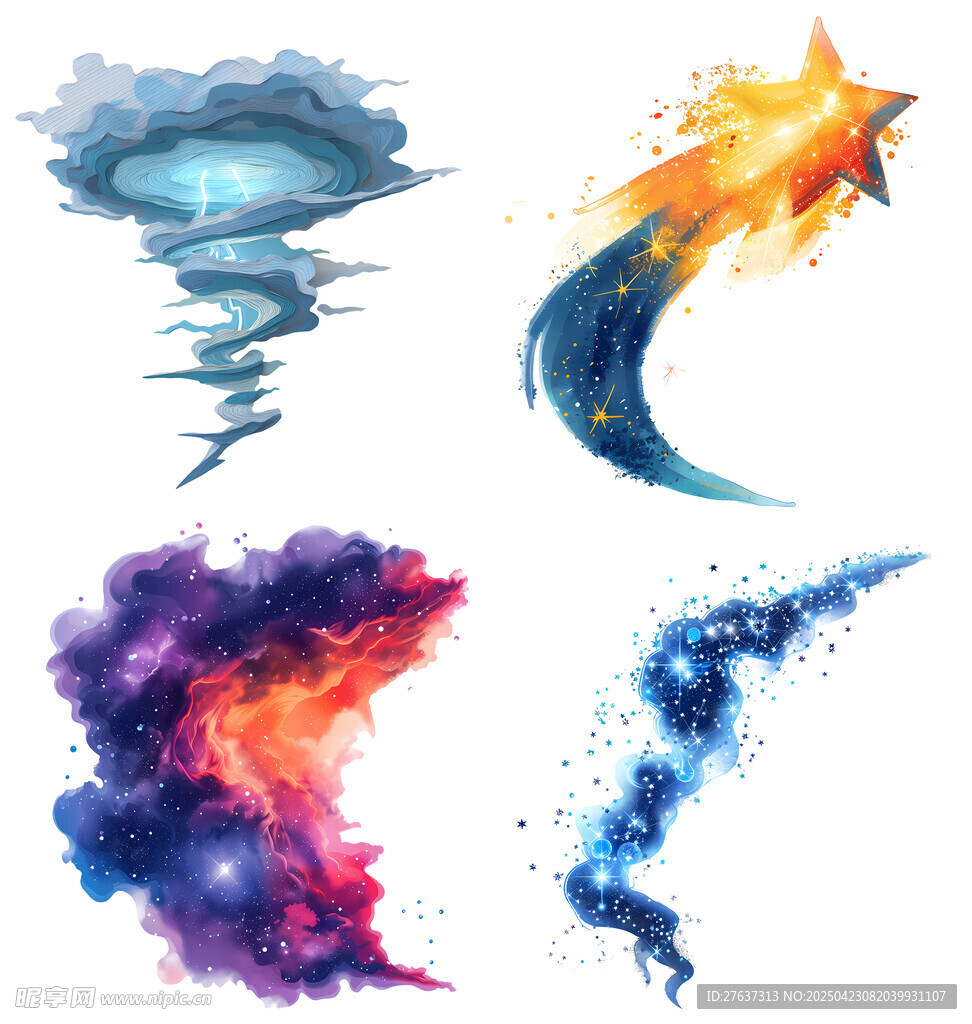 梦幻水彩元素集合