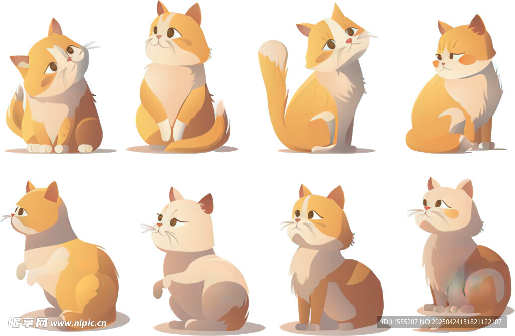 可爱猫咪插画集合