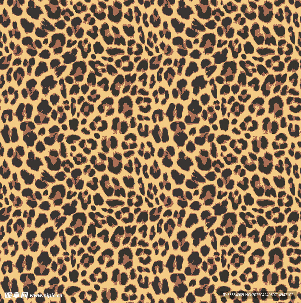豹纹图案纹理背景图