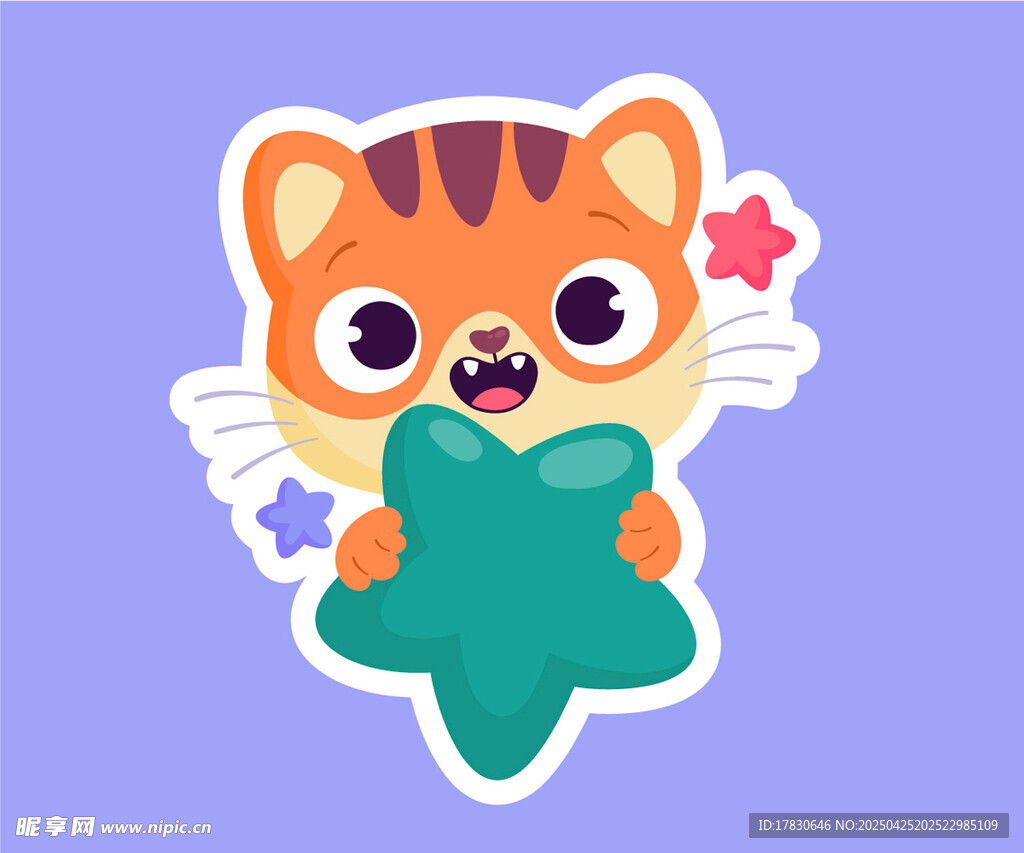 抱圣诞树的可爱猫咪